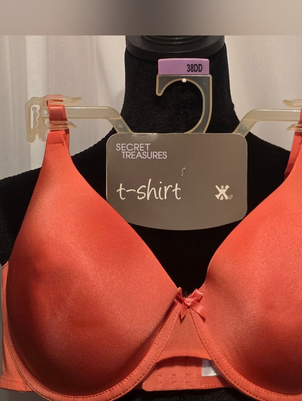 3ct Secret Treasures Coral Padded T-Shirt Bra